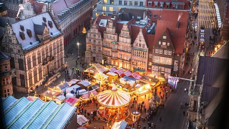 Julens magi i Bremen: Skimrande ljus och marknader