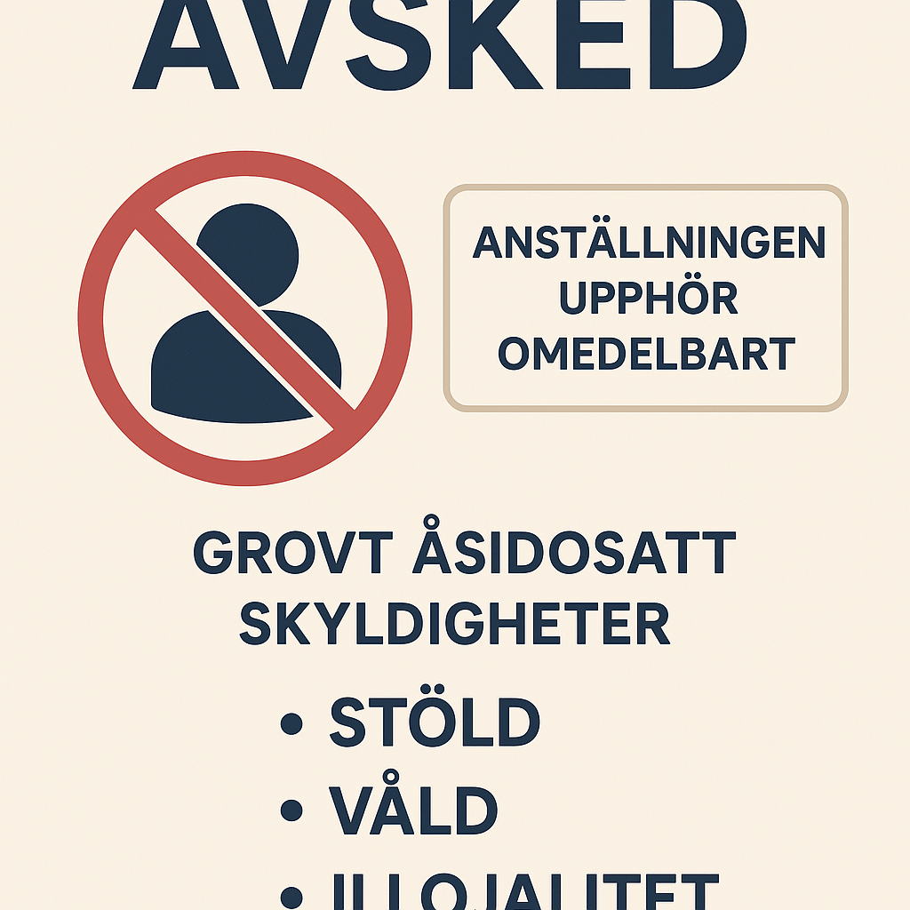 Vad innebär avsked? Juridik och process för arbetsgivare och anställda