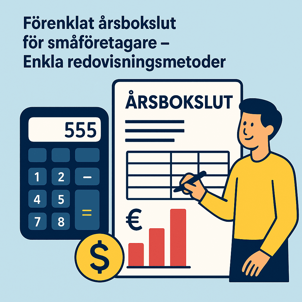 Förenklat årsbokslut för småföretagare – Enkla redovisningsmetoder