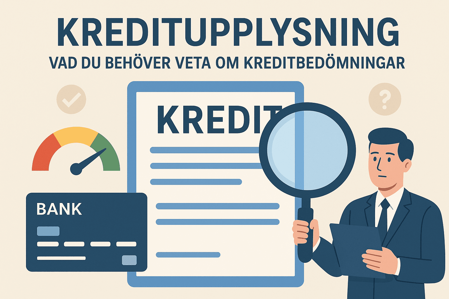 Kreditupplysning: Vad du behöver veta om kreditbedömningar