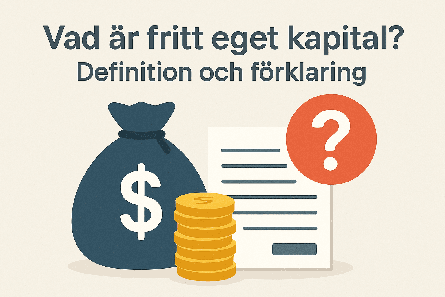 Vad är fritt eget kapital? Definition och förklaring