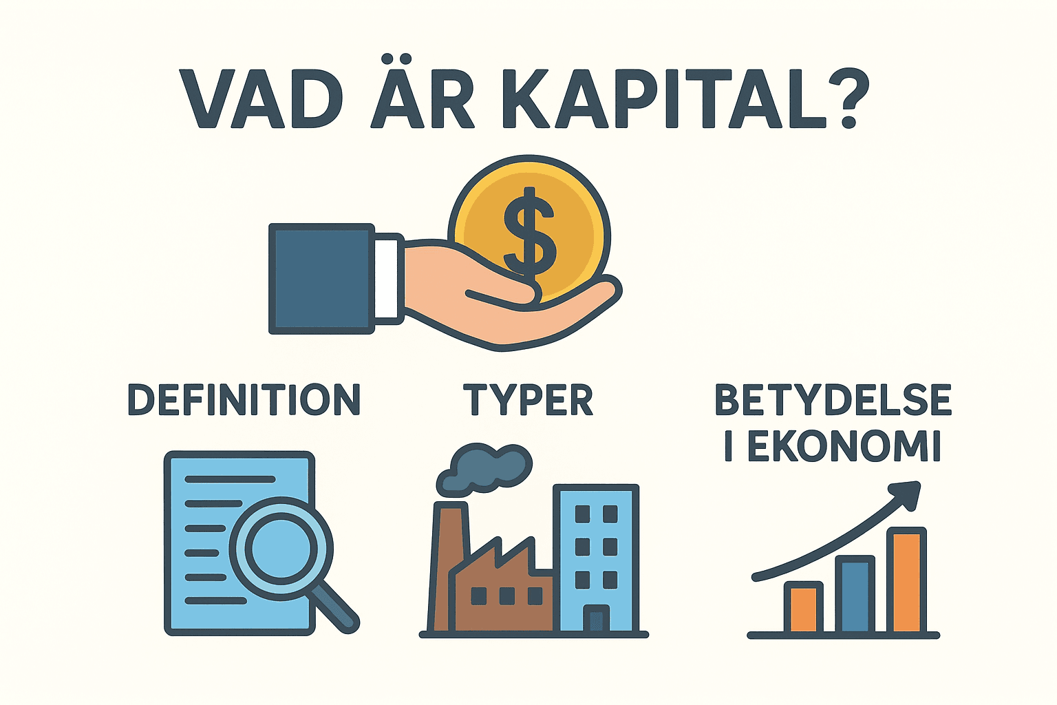 Vad är kapital? Definition, typer och betydelse i ekonomi