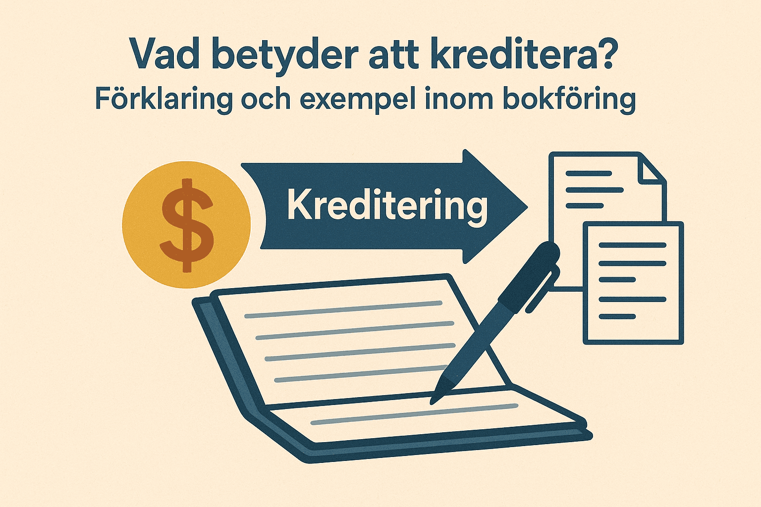 Vad betyder att kreditera? Förklaring och exempel inom bokföring