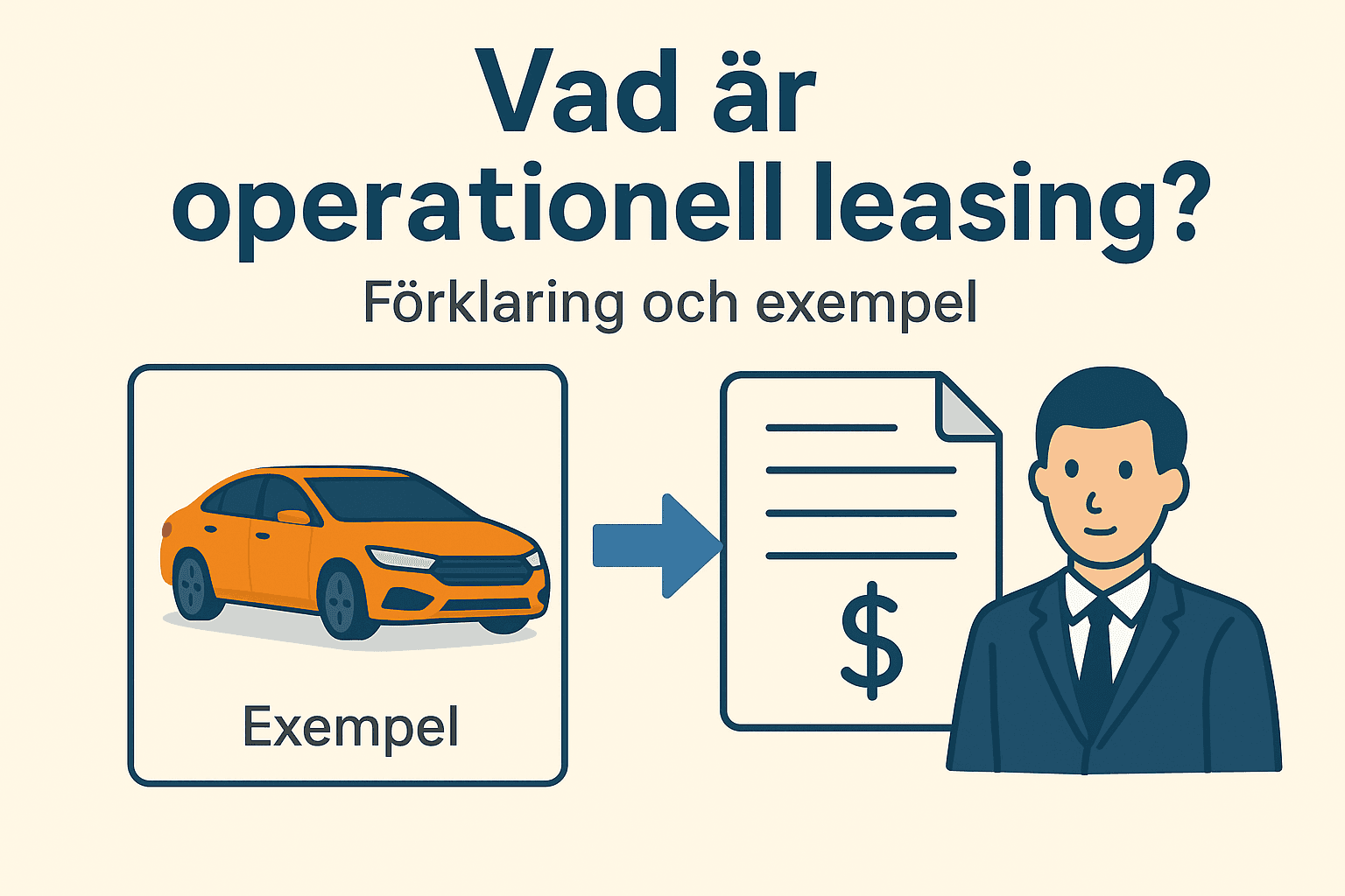 Vad är operationell leasing? Förklaring och exempel