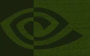 NVIDIA-logotyp i ASCII-konststil.