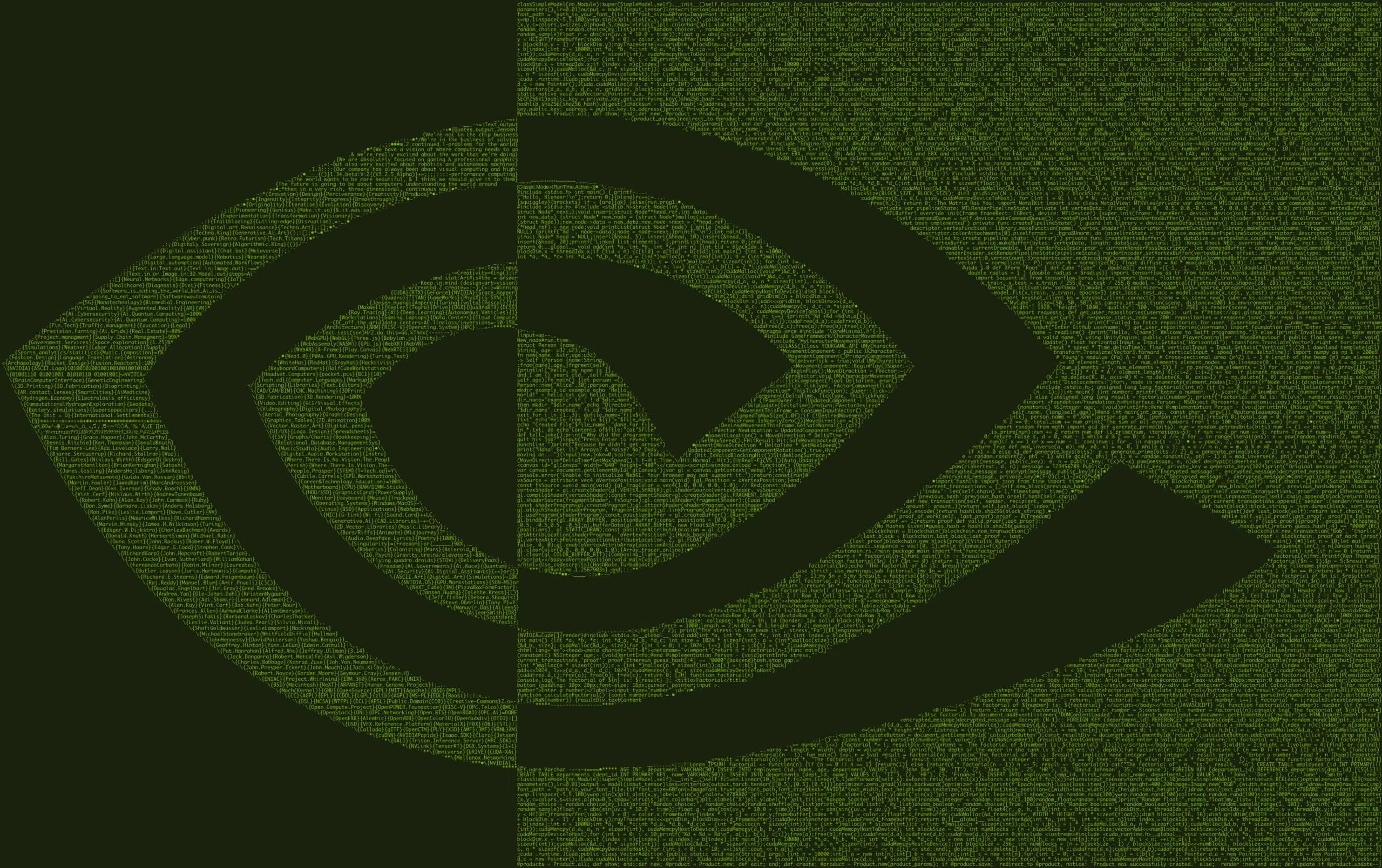 NVIDIA logo in ASCII art style.