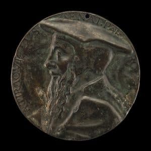 Medalj med profil av en senator
