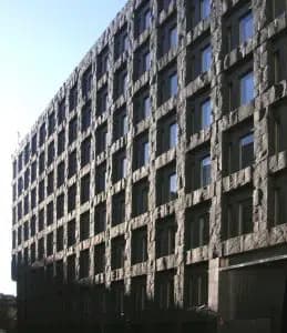 Byggnad av Riksbanken i Stockholm.