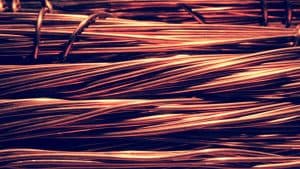 Close-up of copper wires.