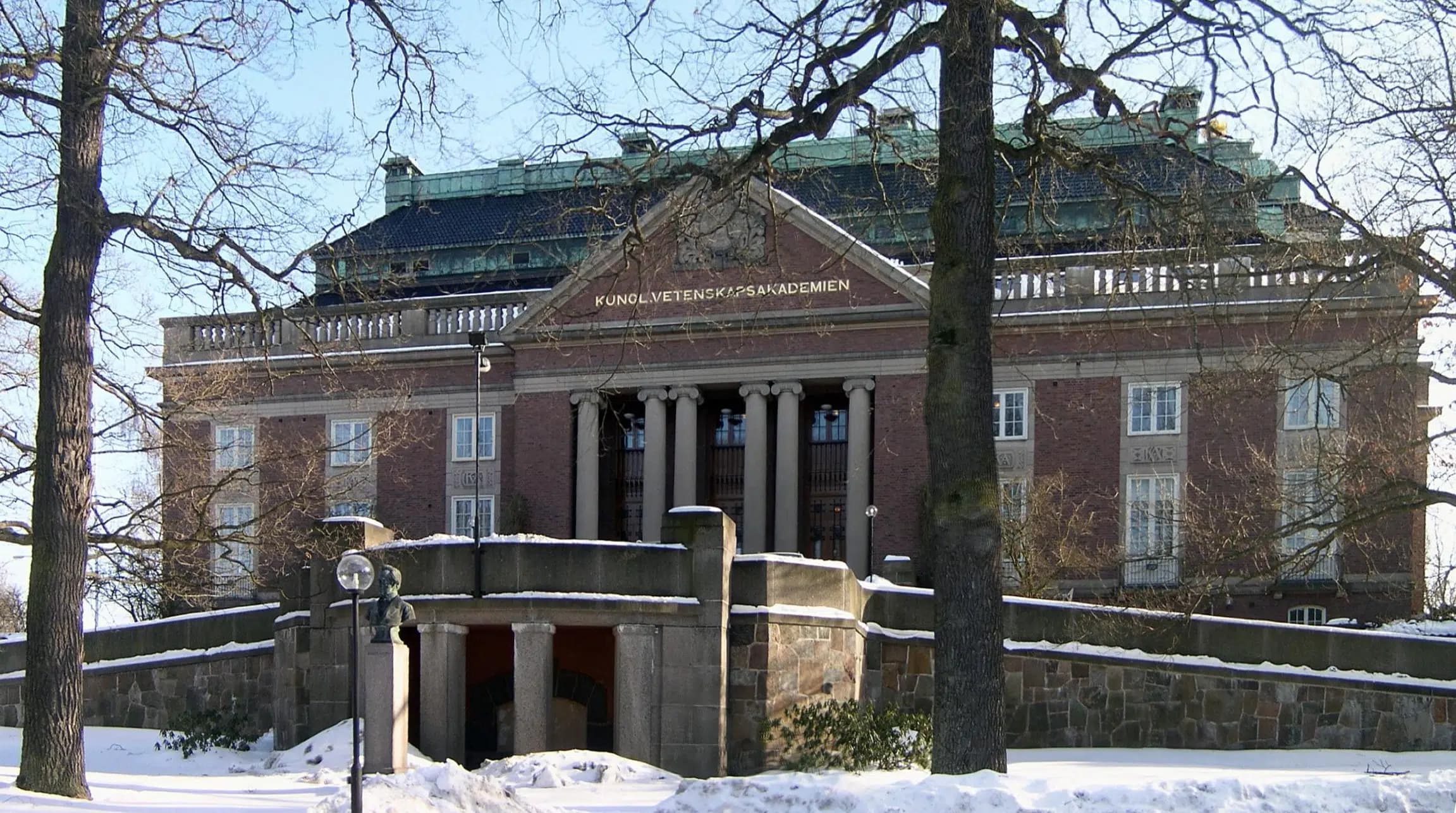 Huvudbyggnaden för Kungliga Vetenskapsakademien i Stockholm.