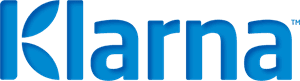 Klarna-logotypen i blått.