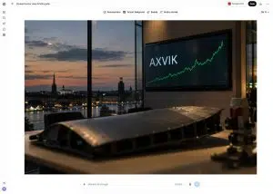 Axvik-noteringen - börsgraf och flygkomponent